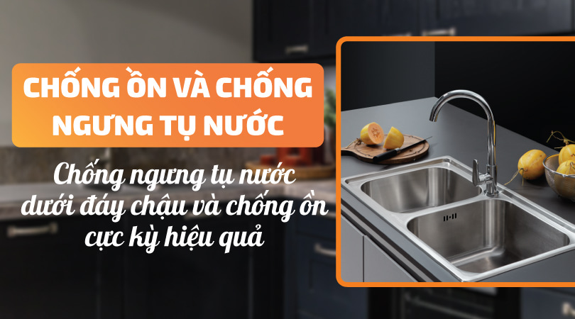 Chậu rửa chén Malloca MS 2076E - Chống ồn và chống ngưng tụ nước